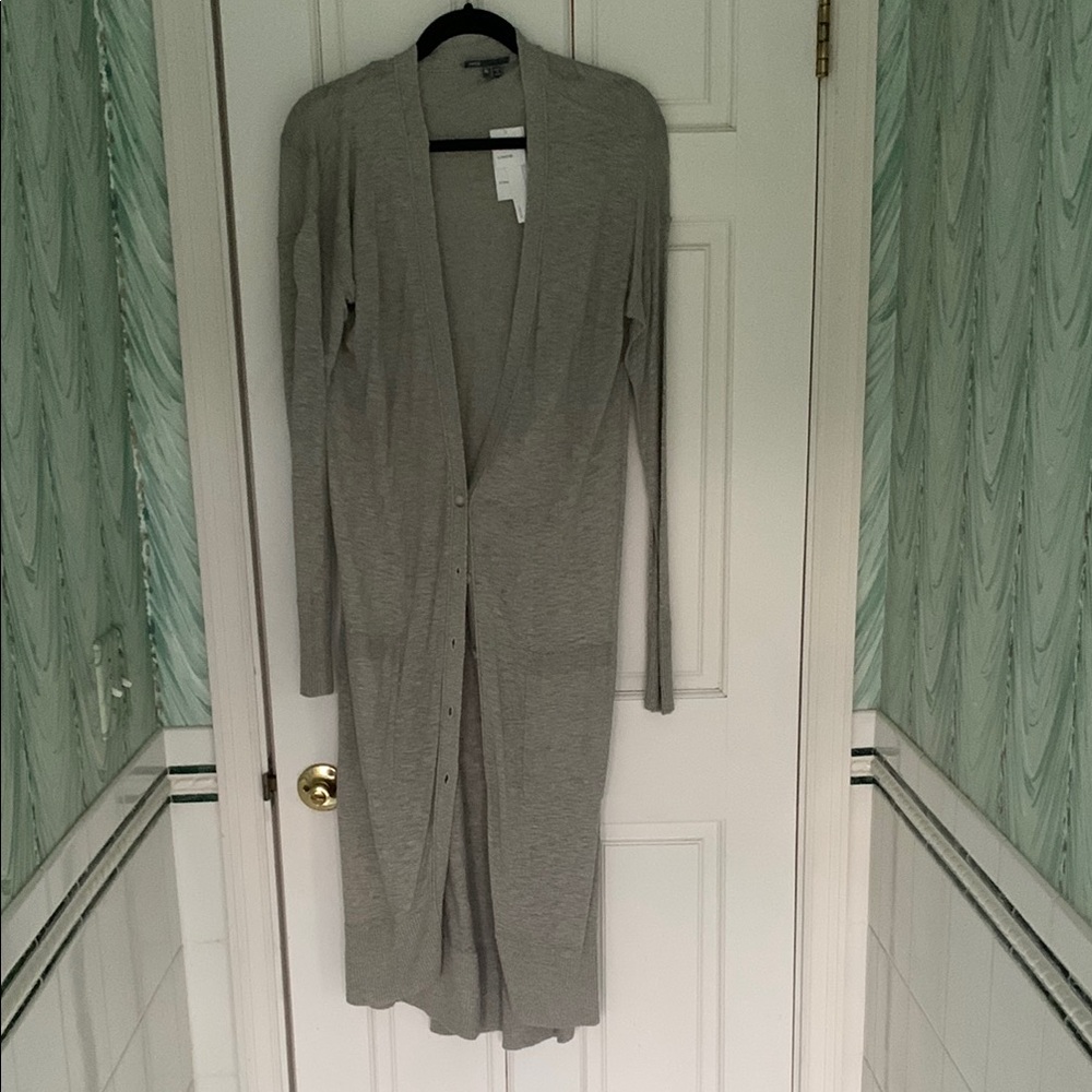 Long Gray Cardigan
